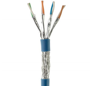  Teardown of Ethernet cable to show the internal structure  